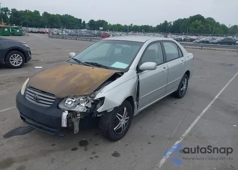 2004 Toyota Corolla Le z USA, uszkodzony, nr VIN 2T1BR32E04C220761